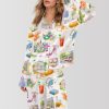 New Orleans Louisiana Satin Pajama Set