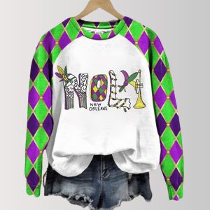 New Orleans Mardi Gras Celebration Sweatshirt