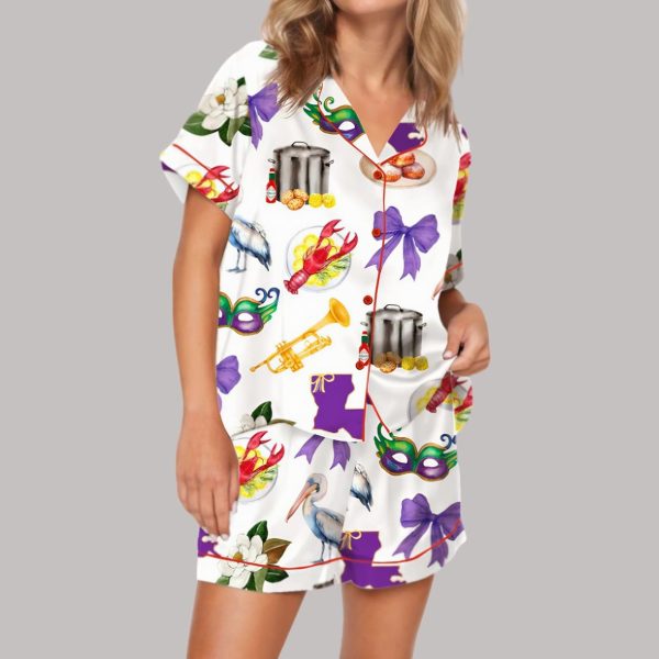 New Orleans Mardi Gras Pajama Set