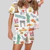 New York City Travel Satin Pajama Set