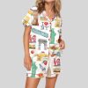 New York City Travel Satin Pajama Set