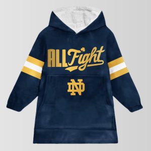 Notre Dame Football All Fight Blanket Hoodie