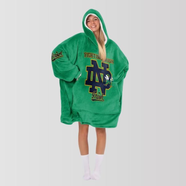 Notre Dame Football They Not Like Us Unisex Blanket Hoodie