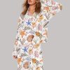 Ocean Coral Shells Art Print Pajama Set