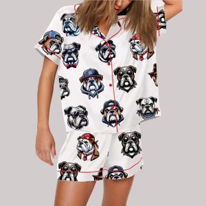 Perfectly Aged Bulldogs Pajama Set