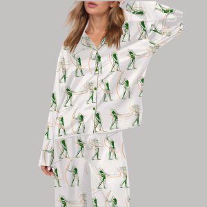 Phases Of A Golf Swing Satin Pajama Set