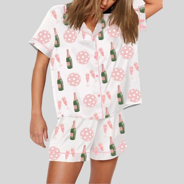 Pickleball Champagne Pajama Set