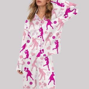 Pickleball Girl Satin Pajama Set