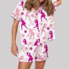 Pickleball Girl Satin Pajama Set3