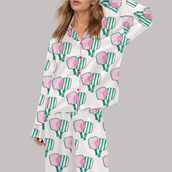 Pickleballer Satin Pajama Set