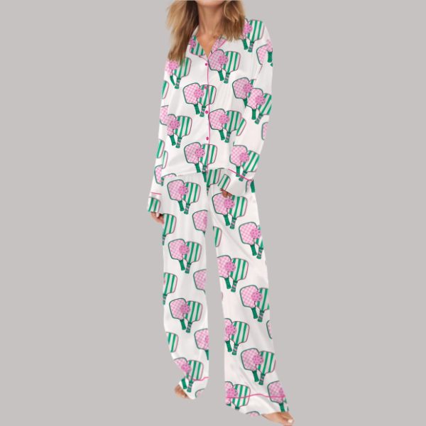 Pickleballer Satin Pajama Set