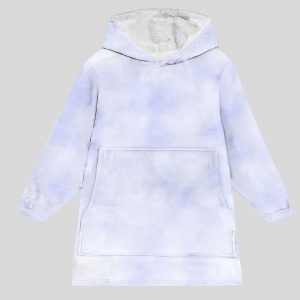 Purple Tie Dye Blanket Hoodie