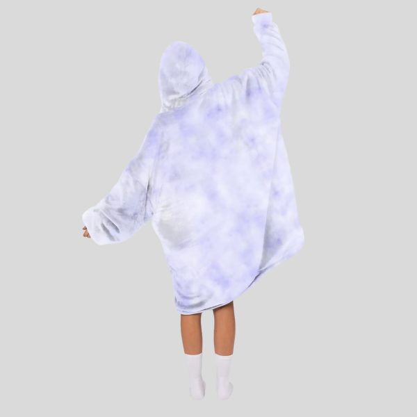 Purple Tie Dye Blanket Hoodie