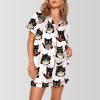 Ramen Cat Print Pajama Set