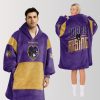 Ravens Purple Rising Unisex Blanket Hoodie