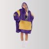 Ravens Purple Rising Unisex Blanket Hoodie