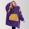 Ravens Purple Rising Unisex Blanket Hoodie