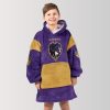 Ravens Purple Rising Unisex Blanket Hoodie