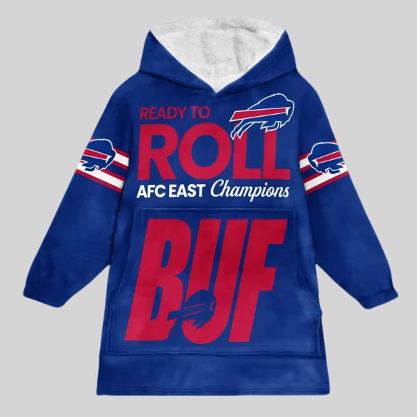 Ready To Roll Buffalo Bills Football Unisex Blanket Hoodie