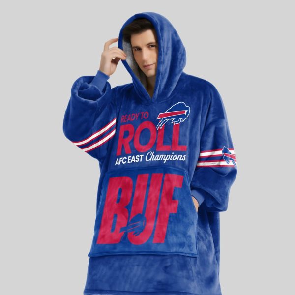 Ready To Roll Buffalo Bills Football Unisex Blanket Hoodie