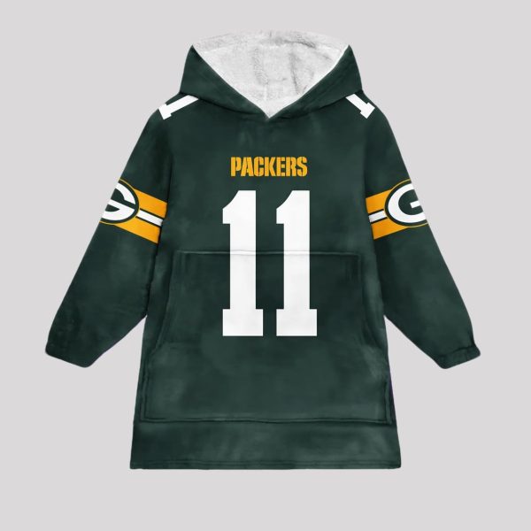 Reed 11 Green Bay Football Unisex Blanket Hoodie