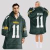 Reed 11 Green Bay Football Unisex Blanket Hoodie1