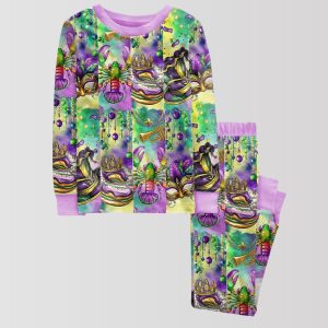 Retro Mardi Gras Pajama Set