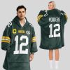 Rodgers 12 Green Bay Football Unisex Blanket