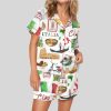 Rome Italy Travel Jubilee Satin Pajama Set