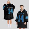 ST.Brown 14 Detroit Football Unisex Blanket Hoodie1