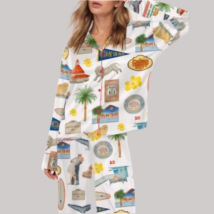 San Diego Travel Satin Pajama Set