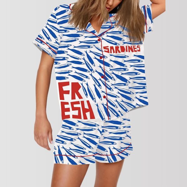 Sardine Fresh Art Print Pajama Set