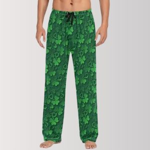 Shamrock Pattern Pajama Pants