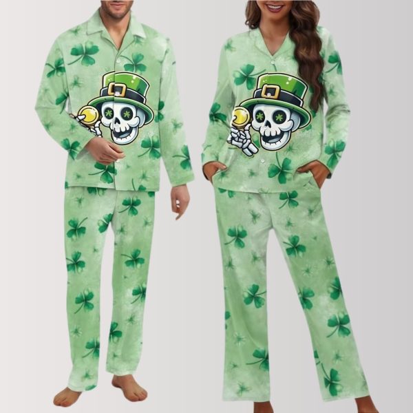 Skull Clover St. Patrick's Pajama Set