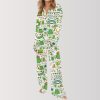 Sláinte Irish Cheer St Patricks Day Satin Pajama Set