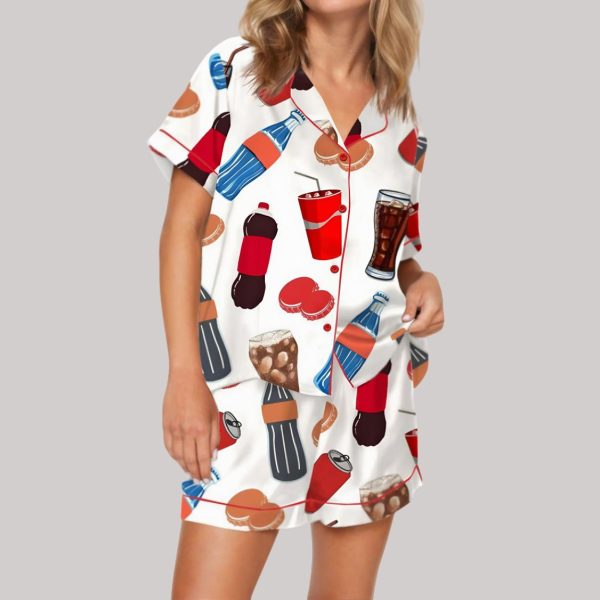 Soda Lover Satin Pajama Set