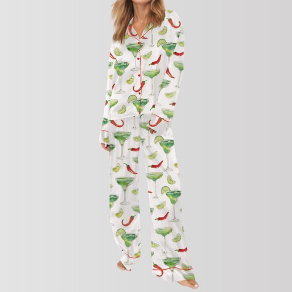 Spicy Margarita Satin Pajama Set