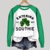 St Patrick's Day Entering Southie Est .1804 Print Sweatshirt