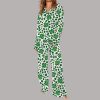 St. Patrick's Day Clover Camo Pajama Set