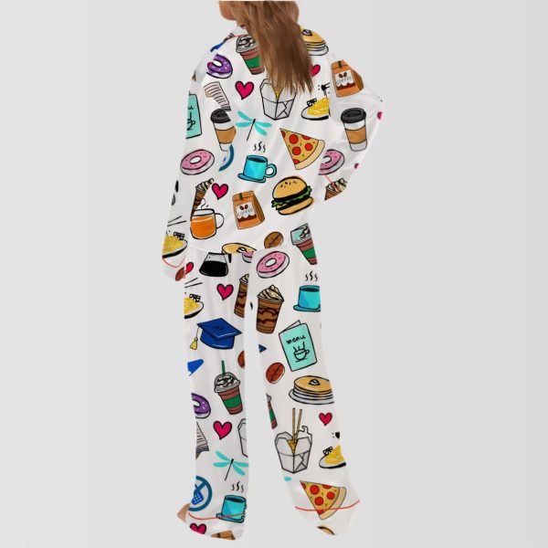 Stars Hollow Luke's Diner Chilton Dragonfly Inn Satin Pajama Set