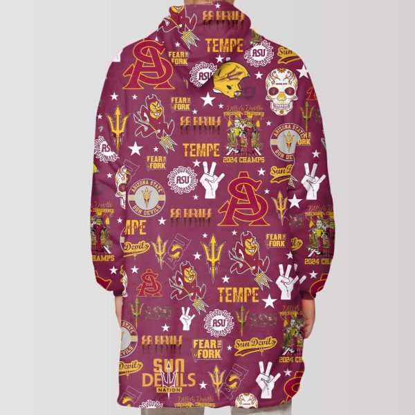 Sun Devils Christmas Unisex Blanket Hoodie