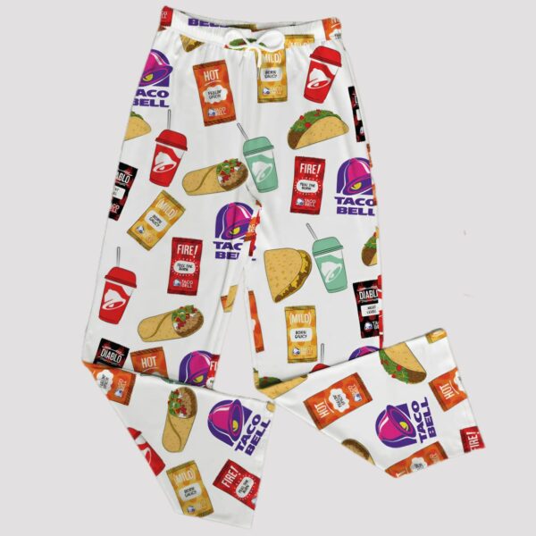 Taco Bell Drawstring Wide Leg Pants (1)