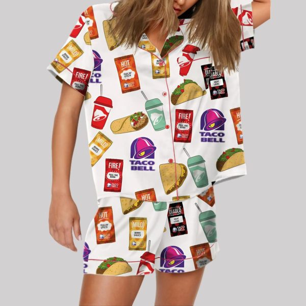 Taco Print Pajama Set