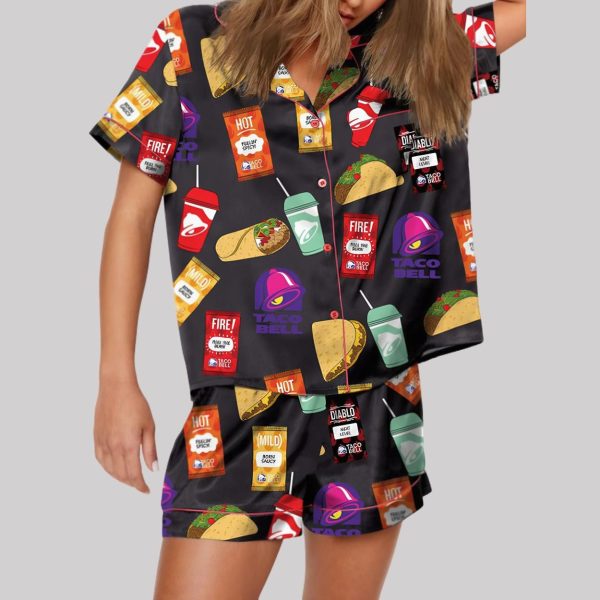 Taco Print Pajama Set3