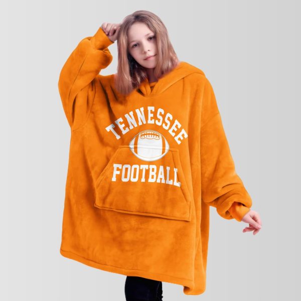 Tennessee Football Go Big Orange Blanket Hoodie