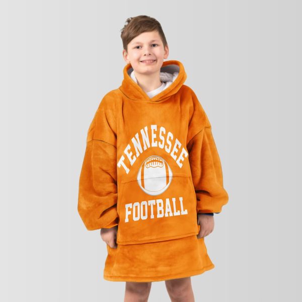 Tennessee Football Go Big Orange Blanket Hoodie