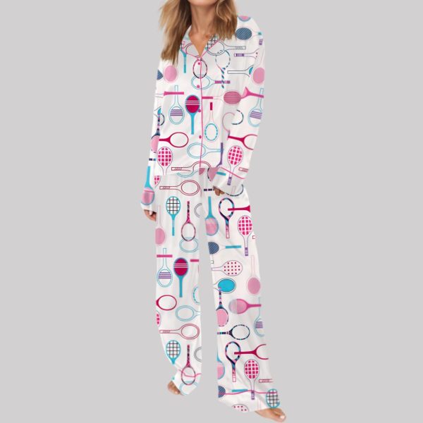 Tennis Life Satin Pajama Set1