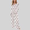 Tennis Racquet And Bottles Print Pajama Set