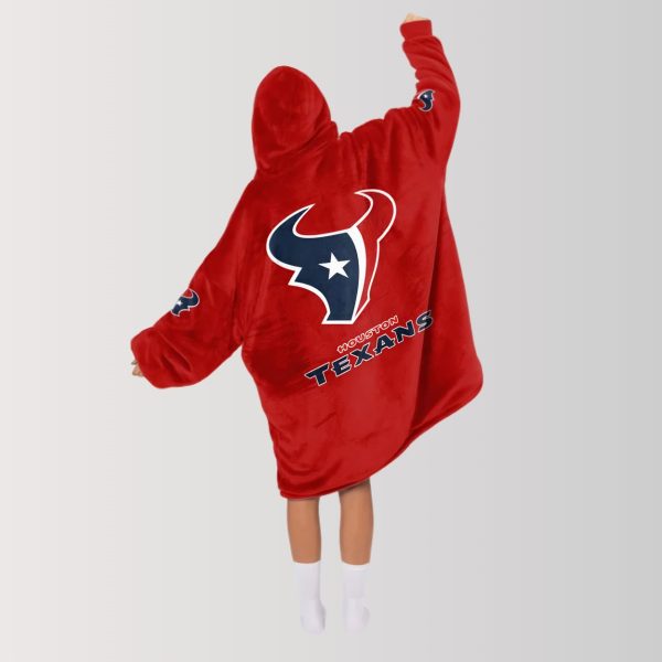 Texans 2024 AFC South Champs Unisex Blanket Hoodie