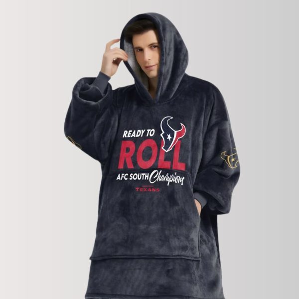 Texans Ready To Roll AFC South Champions Blanket Hoodie